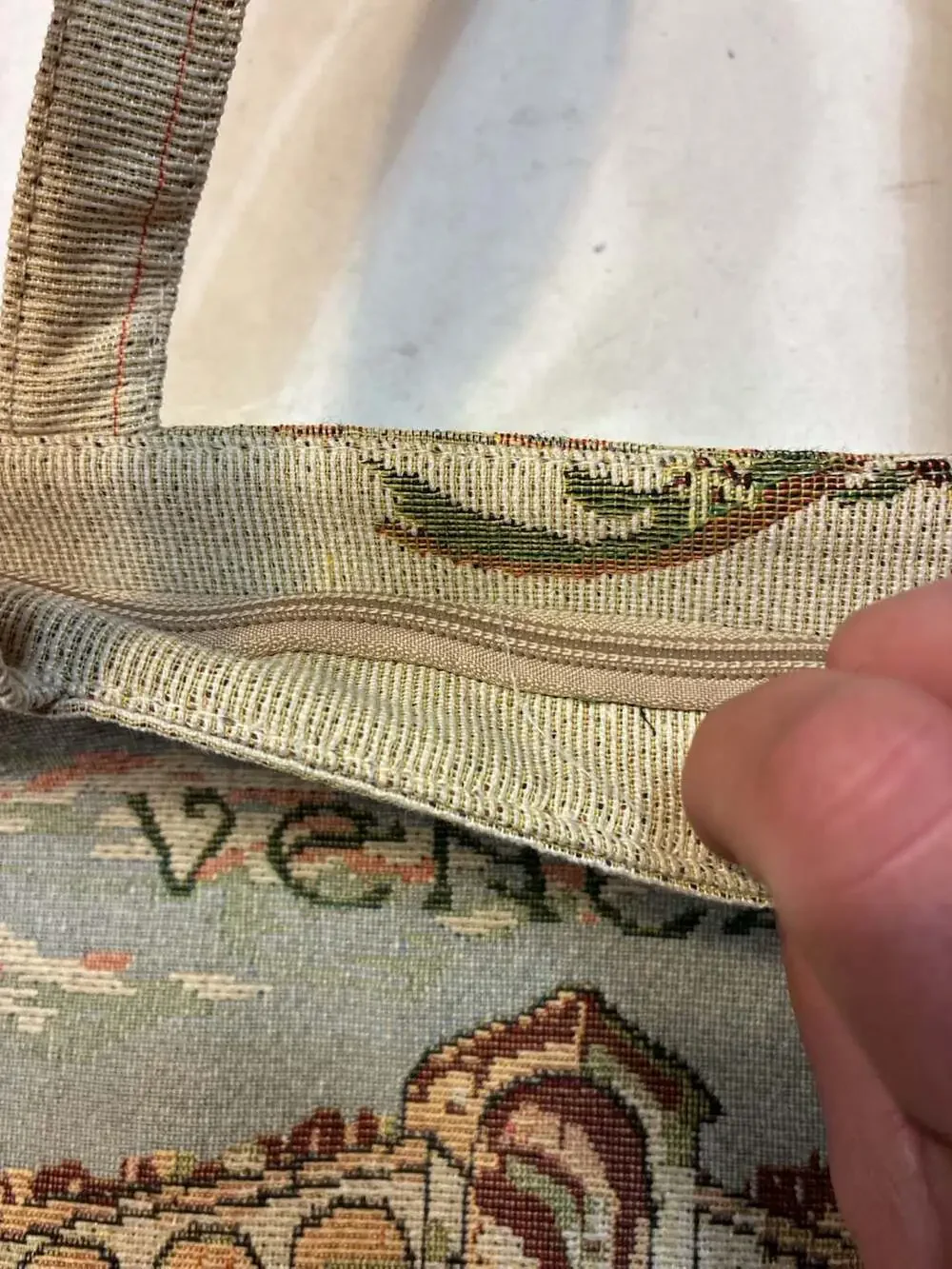Venezia Italia Gondola Scene Tapestry Tote Bag